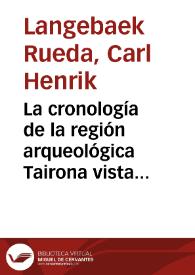 La cronología de la región arqueológica Tairona vista desde Parare, Municipio de Ciénaga