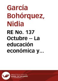 RE No. 137 Octubre -- La educación económica y financiera en los bancos centrales de América Latina
