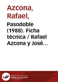 Pasodoble (1988). Ficha técnica