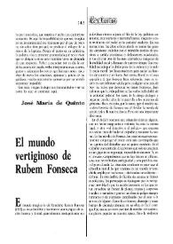 El mundo vertiginoso de Rubem Fonseca