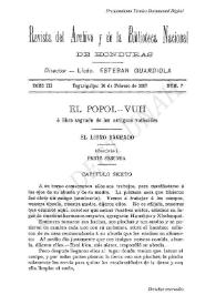 Revista del Archivo y de la Biblioteca Nacional de Honduras. Núm. 7, 10 de febrero de 1907