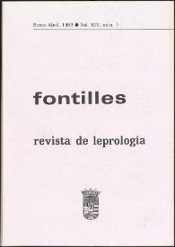 Fontilles. Revista de Leprología. Vol. XIV, 1983-1984