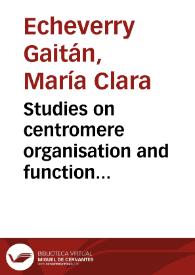 Studies on centromere organisation and function inTrypanosoma brucei