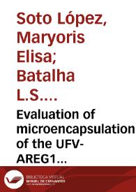 Evaluation of microencapsulation of the UFV-AREG1 bacteriophage in alginate-Ca microcapsules using microfluidic devices
