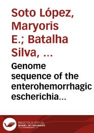 Genome sequence of the enterohemorrhagic escherichia coli bacteriophage UFV-AREG1