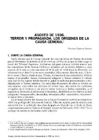 Agosto de 1936: terror y propaganda. Los orígenes de la Causa General