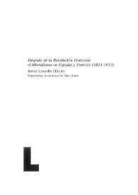 Después de la Revolución Francesa: el liberalismo en España y Francia (1823-1833)