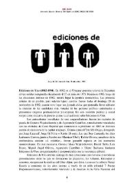 Ediciones de Uno (1982-1994) [Semblanza]