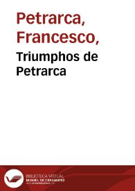 Triumphos de Petrarca