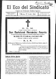 El Eco del Sindicato : órgano del Sindicato Católico Agrario (Villena). Núm. 11, 17 de mayo de 1921