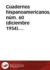 Cuadernos hispanoamericanos, núm. 60 (diciembre 1954). Brújula de actualidad