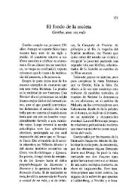 Cuadernos Hispanoamericanos, núm. 585 (marzo 1999). El fondo de la maleta. Goethe, una vez más