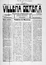 Villena Obrera. Núm. 7, 1º de diciembre de 1912