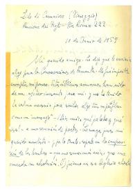 Carta de Jorge Guillén a Camilo José Cela. Lido di Camaiore, 10 de junio de 1959
