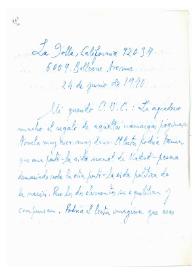 Carta de Jorge Guillén a Camilo José Cela. California, 24 de junio de 1970
