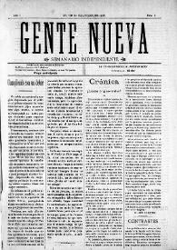 Gente Nueva : Semanario independiente (Elche)

. Año I, núm. 2, 28 de junio de 1903