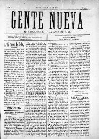 Gente Nueva : Semanario independiente (Elche)

. Año I, núm. 3, 5 de julio de 1903