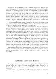 Fernando Pessoa en España