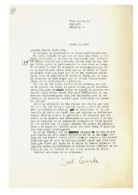 Carta de Luis Cernuda a Camilo José Cela. México, 14 de julio de 1958
