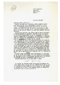 Carta de Luis Cernuda a Camilo José Cela. México, 29 de octubre de 1958
