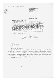 Carta de Luis Cernuda a Camilo José Cela. México, 25 de marzo de 1959
