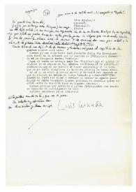 Carta de Luis Cernuda a Camilo José Cela. México, 19 de enero de 1960

