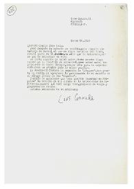 Carta de Luis Cernuda a Camilo José Cela. México, 29 de marzo de 1960
