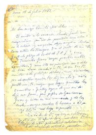 Carta de María Zambrano a Camilo José Cela. Roma, 18 de julio de 1963
