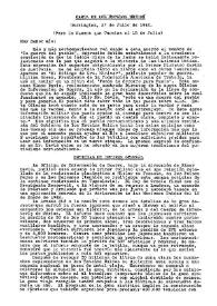 Carta de América. 18 de julio de 1942