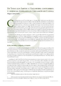 De Todos los Santos a Halloween: costumbres y creencias populares en Chillarón de Cuenca