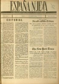 España nueva : Semanario Republicano Independiente. Año II, núm. 9, 19 de enero de 1946
