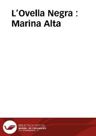 L’Ovella Negra : Marina Alta