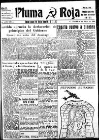 Pluma Roja : Órgano del Radio Comunista. Núm. 55, 8 de mayo de 1938