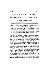 Diario de Alicante . Núm. 2, 2 de octubre de 1816