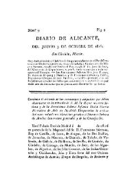 Diario de Alicante . Núm. 3, 3 de octubre de 1816