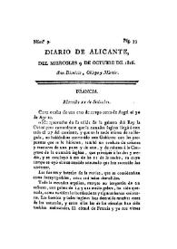 Diario de Alicante . Núm. 9, 9 de octubre de 1816