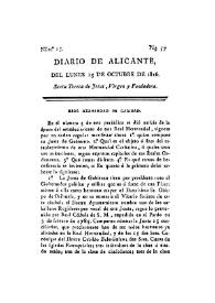 Diario de Alicante . Núm. 15, 15 de octubre de 1816