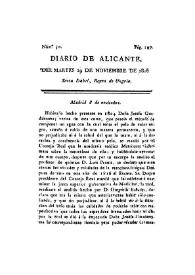 Diario de Alicante . Núm. 50, 19 de noviembre de 1816