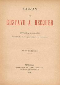 Obras de Gustavo A. Bécquer. Tomo segundo