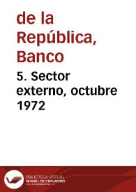 5. Sector externo, octubre 1972