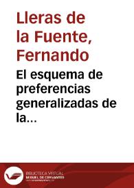 El esquema de preferencias generalizadas de la Comunidad Económica Europea: una apreciación crítica
