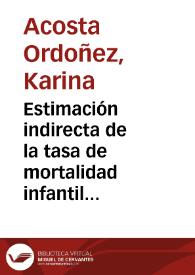 Estimación indirecta de la tasa de mortalidad infantil en Colombia, 1964-2008