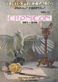 Obras inéditas. Volumen 6. Cronicón : (1883-1886)