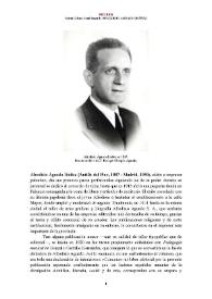 Afrodisio Aguado Ibáñez (Autilla del Pino, 1887 - Madrid, 1950) [Semblanza]