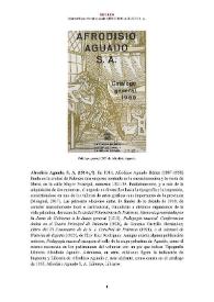 Afrodisio Aguado, S. A. (1914-¿?) [Semblanza]