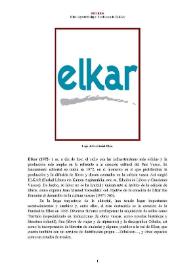 Elkar (1972- ) [Semblanza]