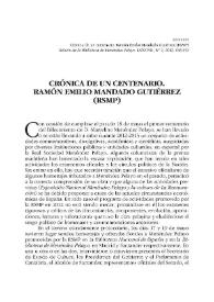 Crónica de un centenario. Ramón Emilio Mandado Gutiérrez (RSMP)