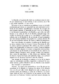 Filosofía y ciencia