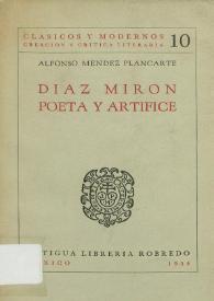 Díaz Mirón : poeta y artífice 