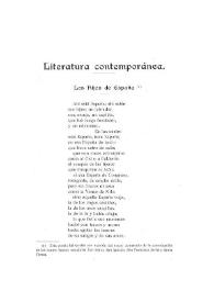 Literatura contemporánea. Los hijos de España